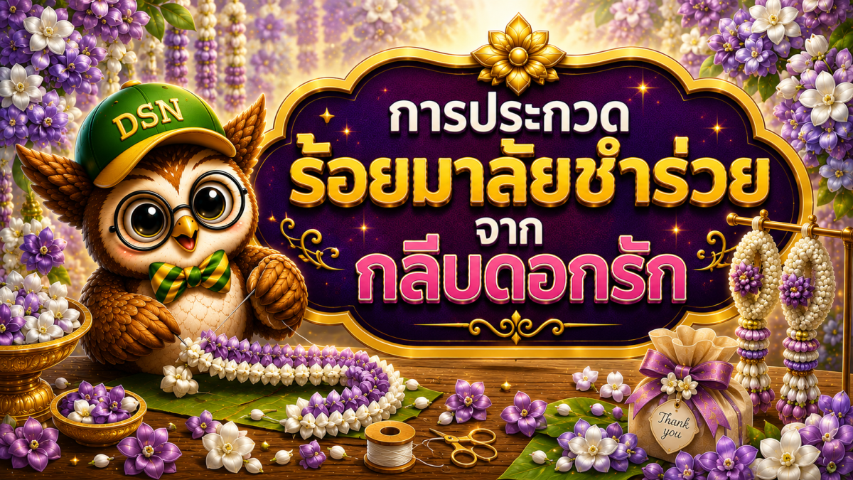 การประกวดร้อยมาลัยชำร่วยจากกลีบดอกรัก